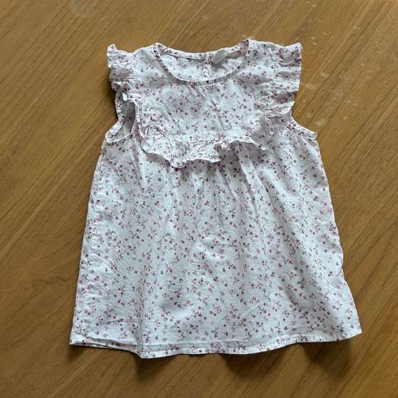 H&M Floral Ruffle Kids Top - Picture 1 of 8